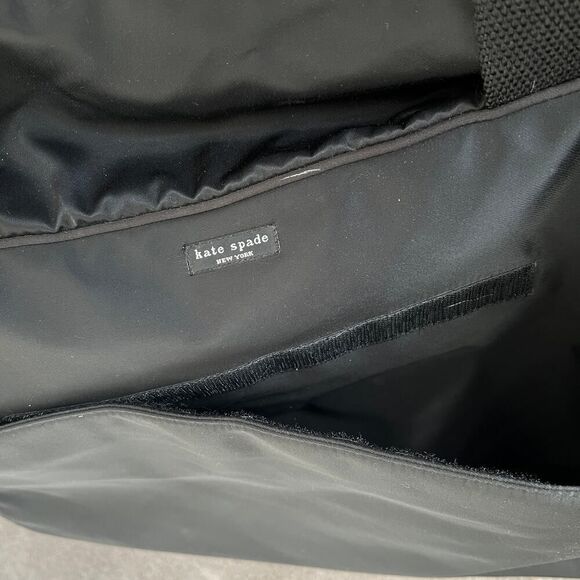 Kate Spade‎ Extra Large Weekend Nylon Duffle Bag Black New York Tote - Picture 12 of 13